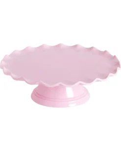 Alzatina per Dolci con Bordo a Ondina - Rosa
