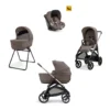 Aptica System Quattro - Essence Mokka - Seduta All Season + Culla Open Up + Standup + Seggiolino Auto Darwin + Telaio Palladio