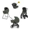 Aptica System Quattro - Ivy Green - Passeggino + Culla Standup + Seggiolino Auto Darwin Recline EVO + Telaio Litio