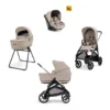 Aptica System Quattro - Vicuna Beige - Seduta All Season + Culla Open Up + Standup + Seggiolino Auto Darwin + Telaio Palladio