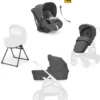 Aptica System Trio - Velvet Grey - Seduta Passeggino + Culla Standup + Seggiolino Auto Darwin Recline