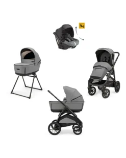 Aptica XT System Quattro - Canyon Grey - Seduta All Season + Culla Open Up + Standup + Seggiolino Auto Darwin Recline