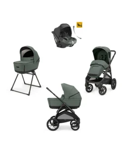 Aptica XT System Quattro - Taiga Green - Seduta All Season + Culla Open Up + Standup + Seggiolino Auto Darwin Recline