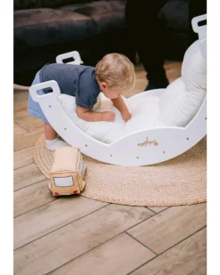 Arco Montessori Rainbow - Cotton Candy + Cuscino - Sviluppa Equilibrio e Agilità