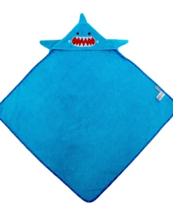 Asciugamano Baby con Cappuccio - Squalo - 100% cotone