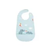 Bavaglio Impermeabile - Chiusura in Velcro - Blu - con Tasca