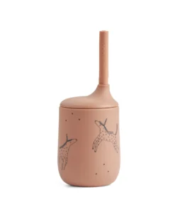 Bicchiere con Cannuccia Ellis - Unicorno - Pale Tuscany - 230 ml