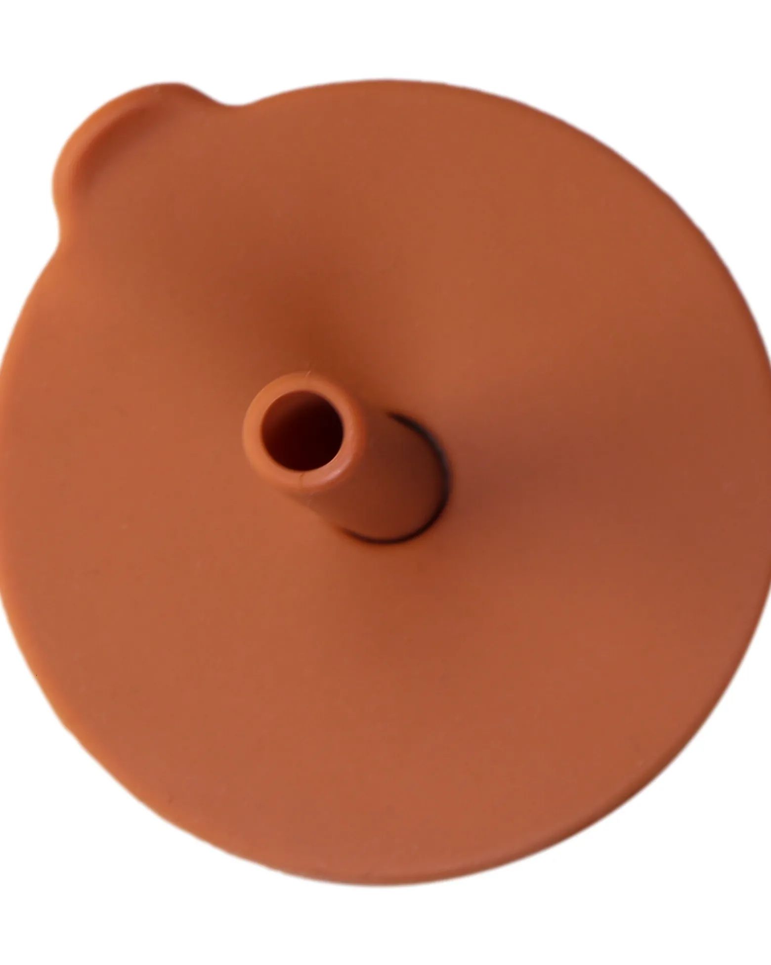 Bicchiere con Cannuccia - Terra di Siena - Silicone