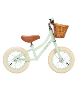 Bicicletta Senza Pedali First Go + Casco Classico per Biciclette Per Bambini - Menta - da 3 a 5 anni!