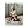 Bici 2 in 1 Rosso Vintage Opaco + Kit Terza Ruota per Convertirla in Triciclo