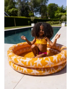 Bikini - Arancione con Cuori - Tessuto UPF50+