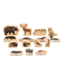 Blocchi in Legno di Betulla FSC - Animali della Foresta - 15 Pezzi - 0+