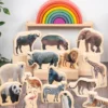 Blocchi in Legno di Pioppo FSC - Animali Selvatici - 15 Pezzi - 0+