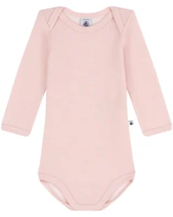 Body Manica Lunga - Rosa - 100% Cotone
