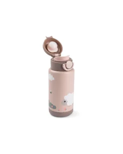 Borraccia Antigoccia Termica per Bambini 340 ml - Tiny Farm - Cipria