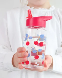 Borraccia con Cannuccia 450 ml - Ciliegie - Senza BPA!