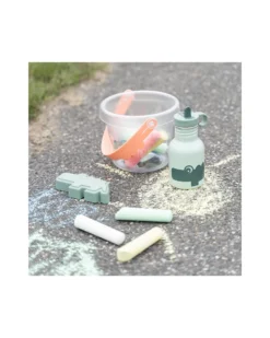 Borraccia in Metallo 350 ml - Croco - Verde - con Cannuccia a Scomparsa!