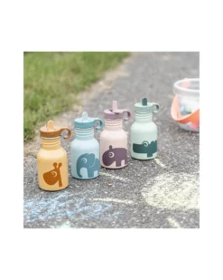 Borraccia in Metallo 350 ml - Ozzo - Powder - con Cannuccia a Scomparsa!