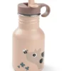 Borraccia in Metallo 350 ml - Tiny Farm - Cipria - con Cannuccia a Scomparsa! - 12m+