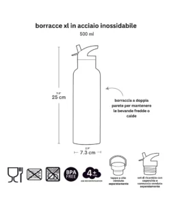 Borraccia Termica in Acciaio Inossidabile - 500 ml - Veicoli