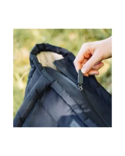 Borsa Cambio con Fasciatoio - Trapuntata - Nera - 26 L - Fatto con Bottiglie di Plastica Riciclata