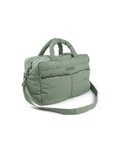 Borsa Cambio con Fasciatoio - Trapuntata - Verde - 24 L - Fatto con Bottiglie di Plastica Riciclata