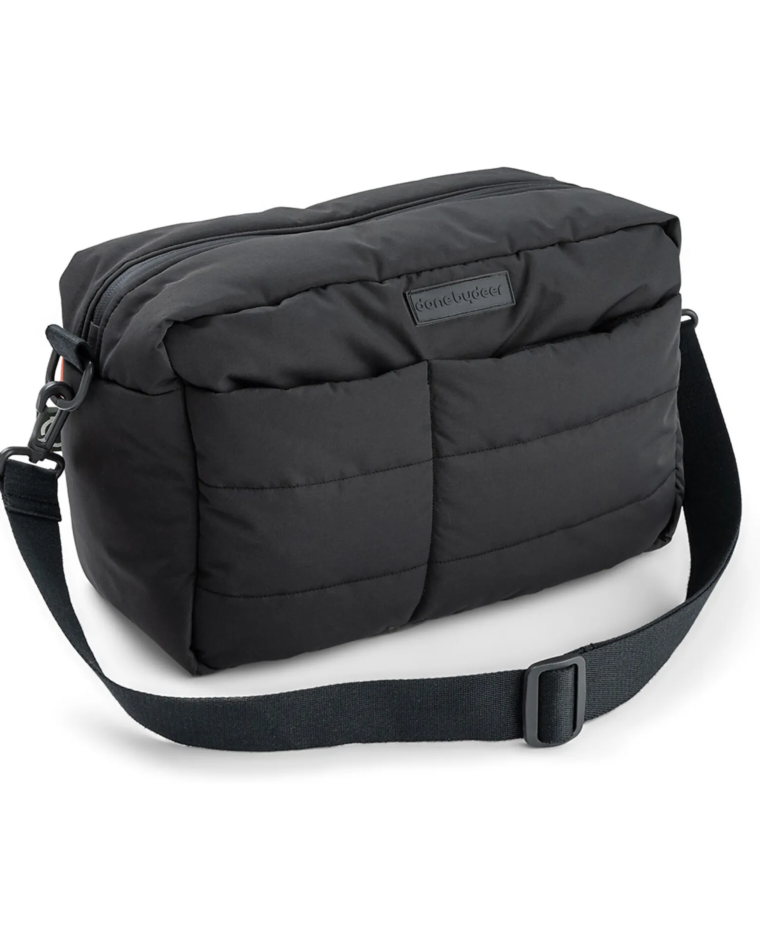 Borsa Cambio Passeggino Trapuntata - Nero - 12 L - Fatta con Bottiglie di Plastica Riciclata
