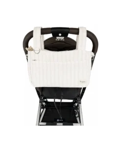 Borsa Organizer per Passeggino - Righe - Beige - Compatibile con tutti i modelli di passeggino