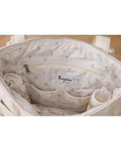Borsa Organizer per Passeggino - Righe - Beige - Compatibile con tutti i modelli di passeggino