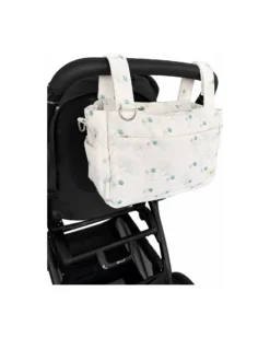 Borsa Organizer per Passeggino - Ginkgo - Avorio - Compatibile con tutti i modelli di passeggino