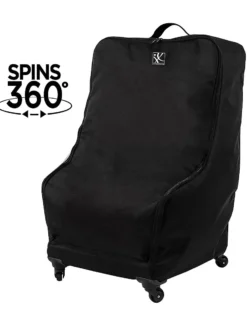 Borsa Viaggio con 4 Ruote per Seggiolino Auto Spinner Wheelie Deluxe - Nero