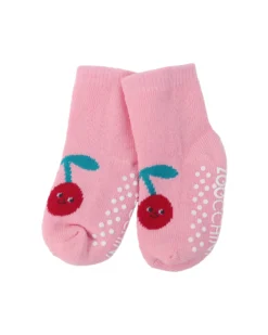 Calzini Antiscivolo Grip+Easy Ciliegie - Pacco da 3 - 0-24 mesi