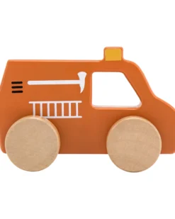 Camion dei Pompieri Giocattolo in Legno - Rosso - 18+ m