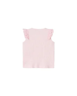 Canotta con Volant - Parfait Pink - Cotone Bio