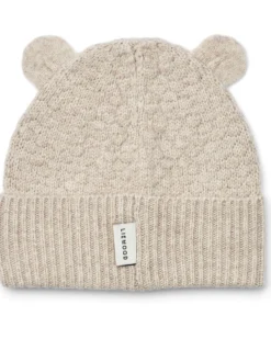 Cappellino Miller con Orecchie - Sabbia Melange - 100% Lana Riciclata