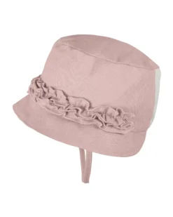 Cappello con Coulisse - Rosa Nude - Lino e Cotone