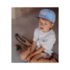 Cappello con Visiera Mini Jean - Marrone e Blu - 100% Cotone Bio