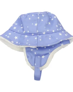 Cappello Invernale Bucket - Stars - Morbido Tessuto Sherpa