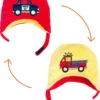 Cappello Invernale Reversibile in Pile - Pompieri+Polizia - Anti-UV SPF 50+