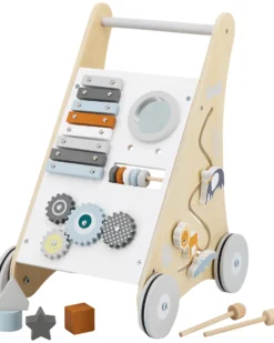 Carrello Primi Passi in Legno - Multiattività - 12+ m