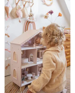 Casa delle Bambole - Rosa - In Legno