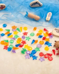 Conchiglie Traslucide - Rosso/Arancione/Giallo/Verde/Blu/Viola - da 3 Anni - Per Lavagna Luminosa