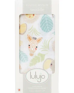 Copertina Swaddle 120 x 120 cm - Giungla - 100% mussola di cotone