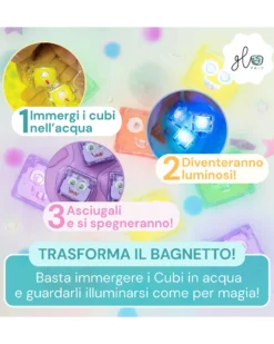 Cubi Luminosi Sammy - Rosso - Set da 4 - Adatto da 3 Anni