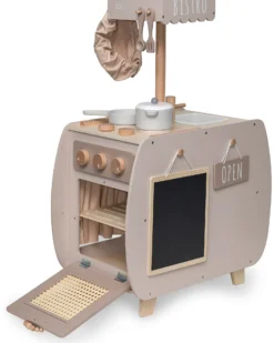 Cucina Bistro Giocattolo in Legno FSC - Beige - 12+ m