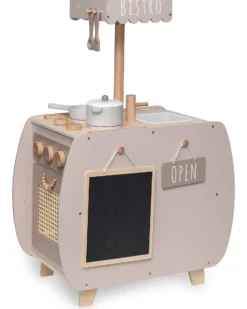 Cucina Bistro Giocattolo in Legno FSC - Beige - 12+ m