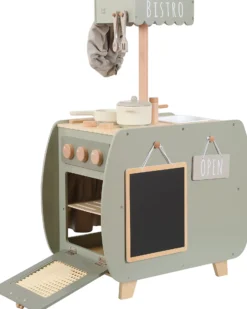 Cucina Bistro Giocattolo in Legno FSC - Oliva - 12+ m
