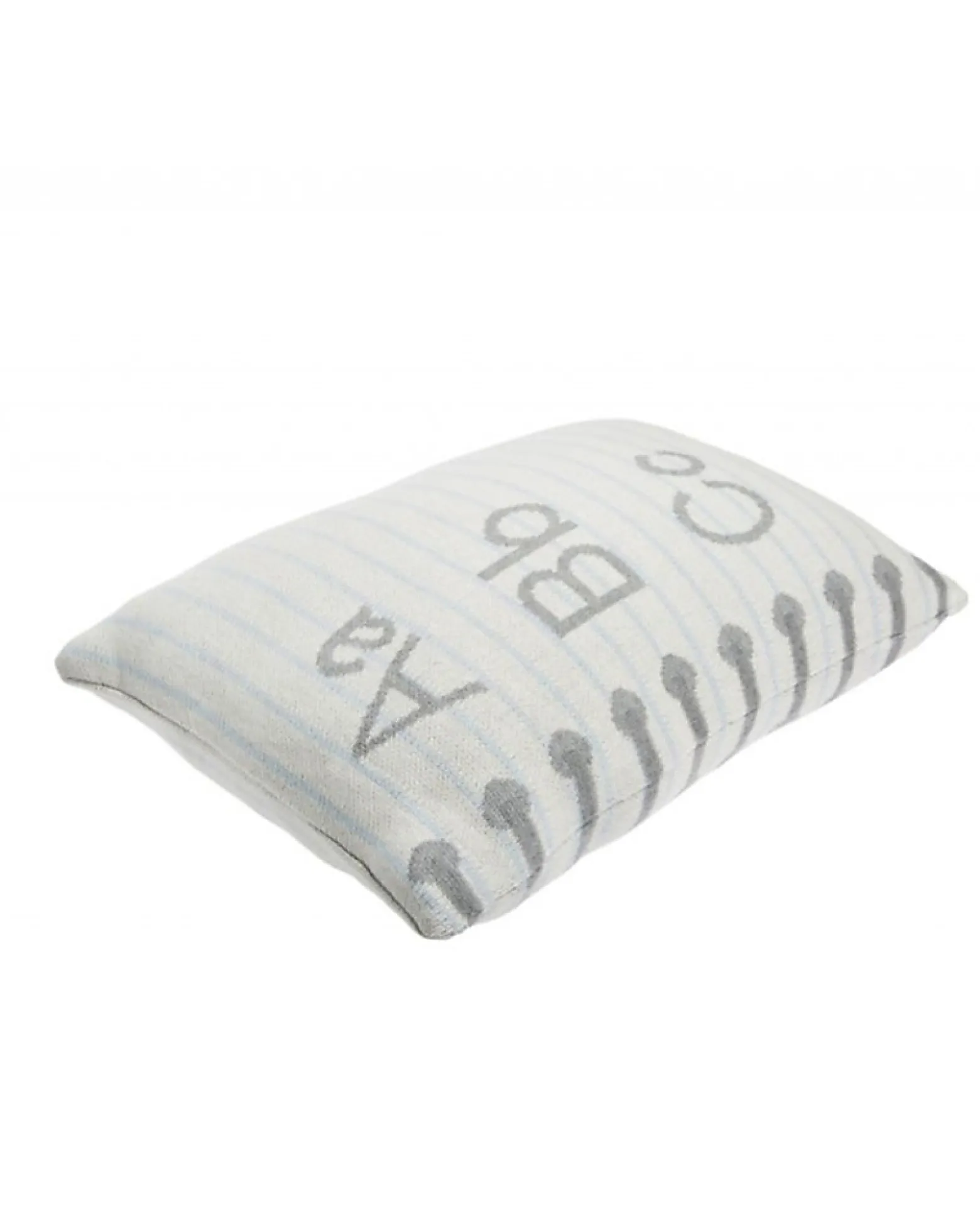 Cuscino Lavabile Lavorato a Maglia Back to School, ABC (30 x 45 cm)