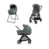 Electa System Quattro DUO - Studio Grey - Passeggino + Culla Standup + Telaio Iron Black