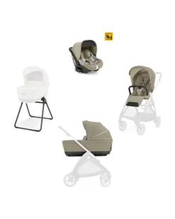 Electa System Quattro - Hangar Beige - Seduta All Season + Culla Open Up + Standup + Seggiolino Auto Darwin